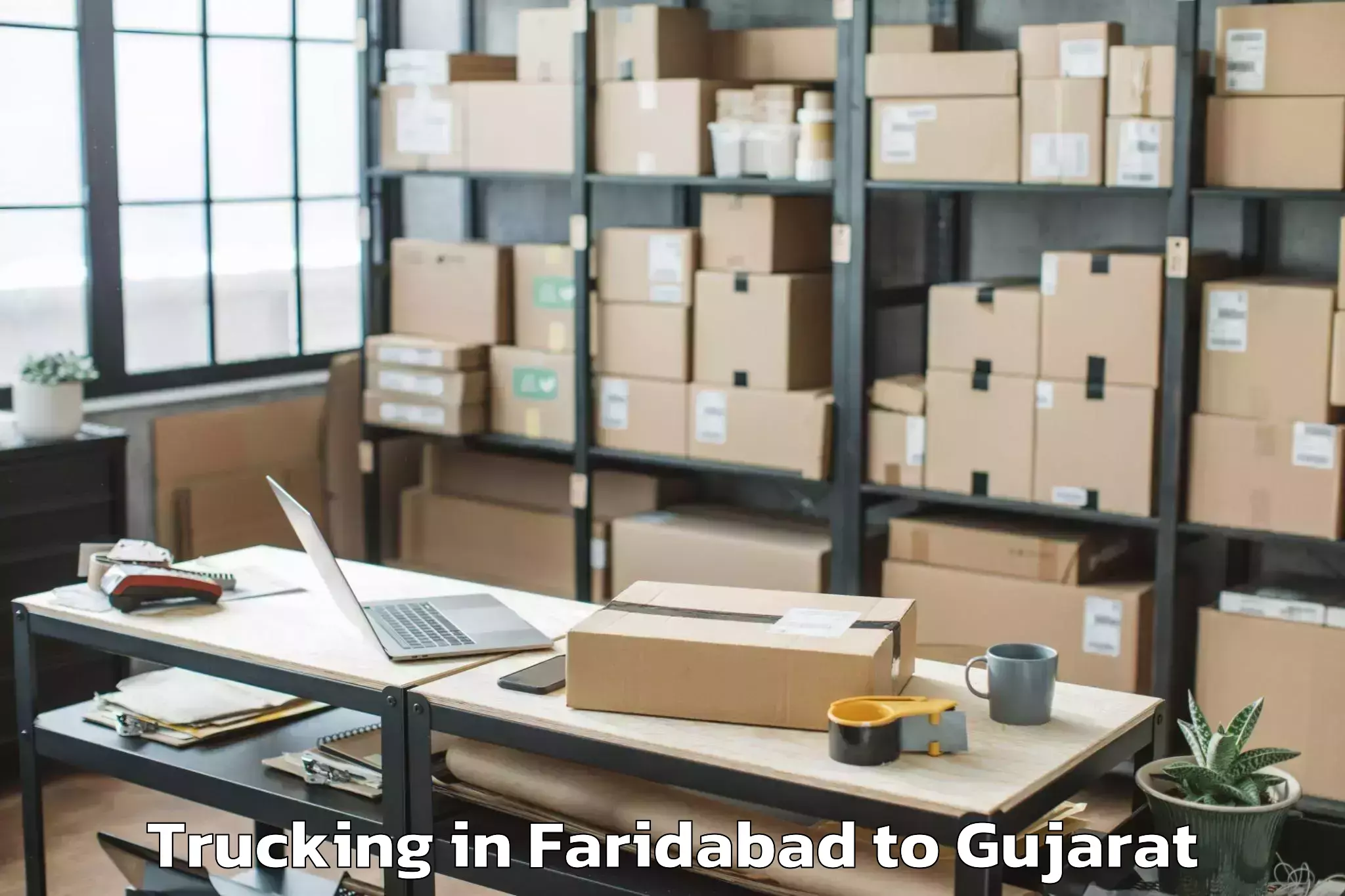 Easy Faridabad to Morbi Trucking Booking